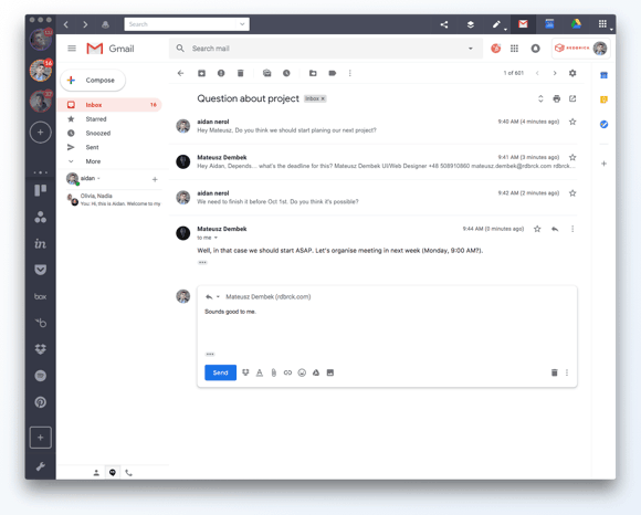 organise gmail