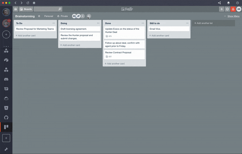 trello board invite someone by link