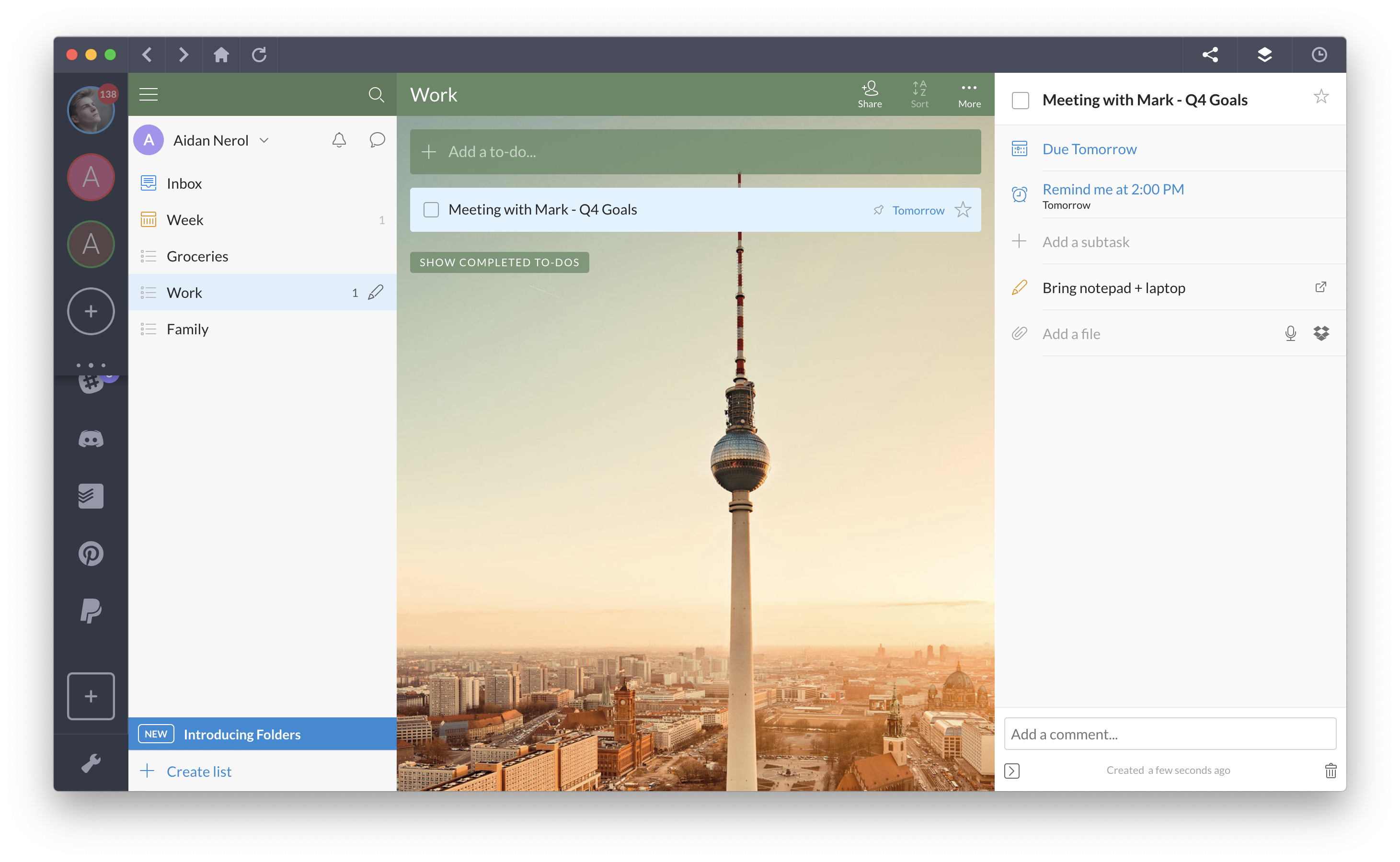 best to do list app 2019 - wunderlist