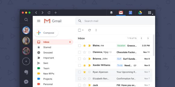 focused inbox gmail windows 10 mail app