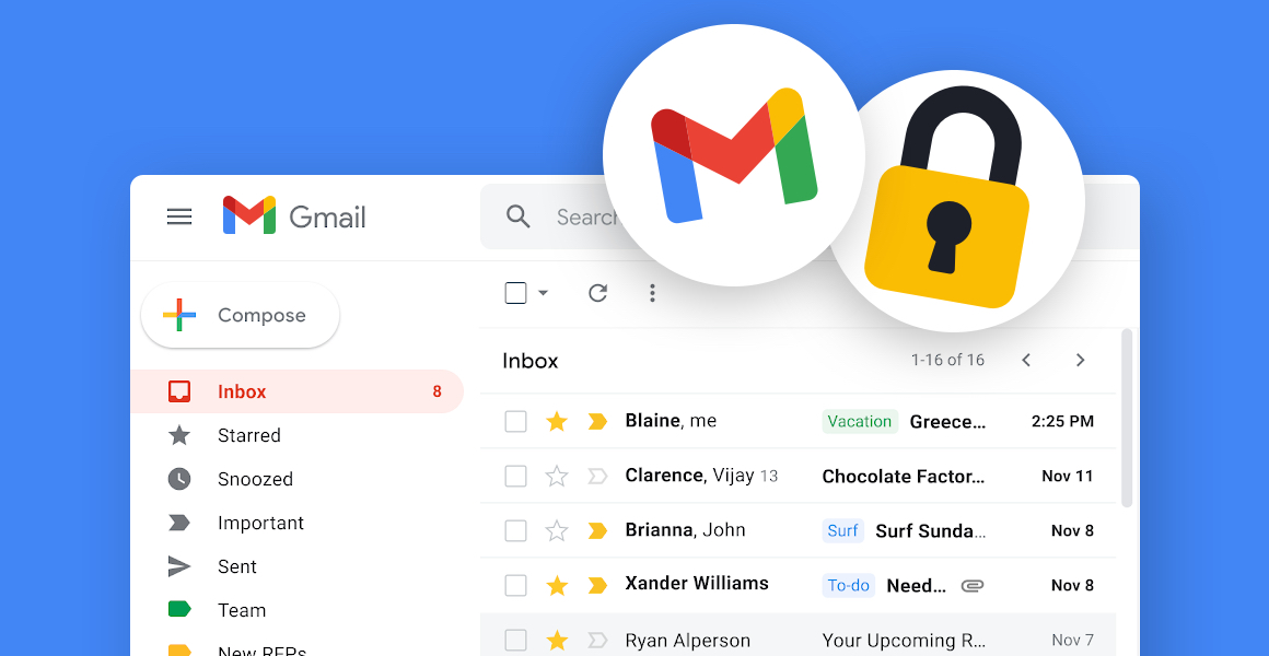 mailbird gmail security