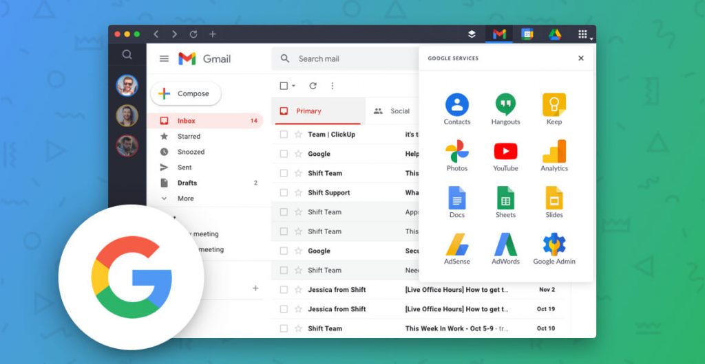 manage multiple google accounts