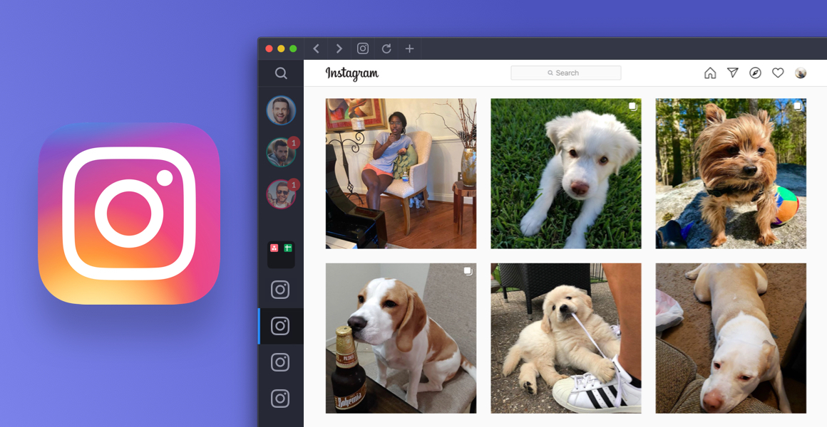 make one photo into three for instagram on mac