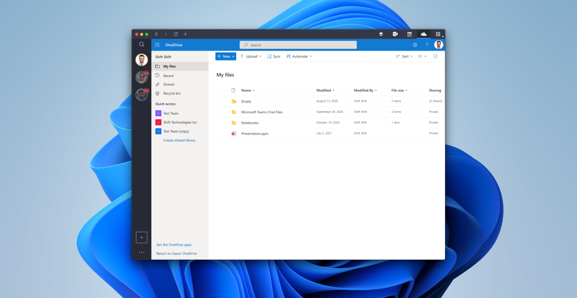 eliminale microsoft onedrive mac